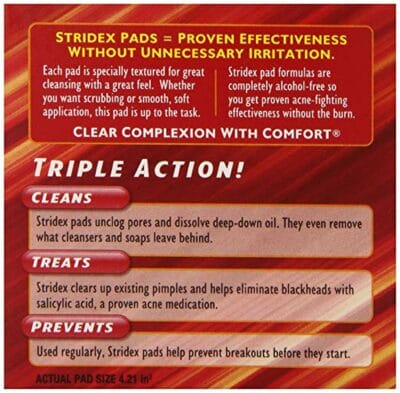 Stridex Daily Care Acne Pads with Salicylic Acid 90ea - Image 4
