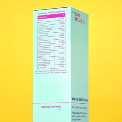 Good Molecules Acne Foaming Cleanser 148ml - Image 3