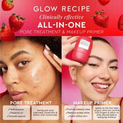 Glow Recipe Strawberry BHA Pore-Smooth Blur Drops 5ml Mini - Image 2