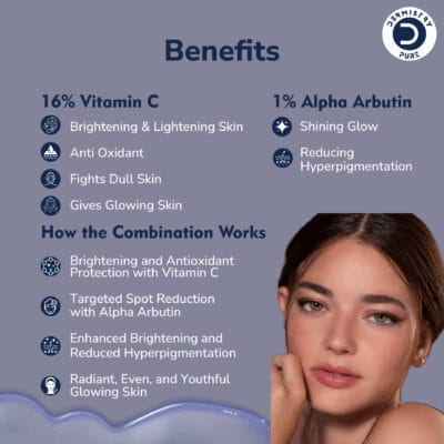 Dermistry 16% Vitamin C 1% Alpha Arbutin Serum 30ml