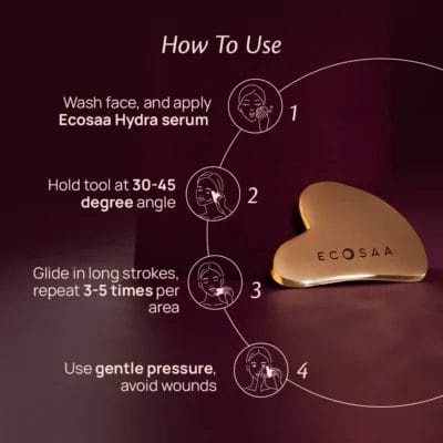 Ecosaa LuxeKansa Carving Stone - Gua Sha Tool for Skin Rejuvenation & Anti-Aging - Image 2