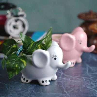 Ceramic Decor Pot Planter - Elephant