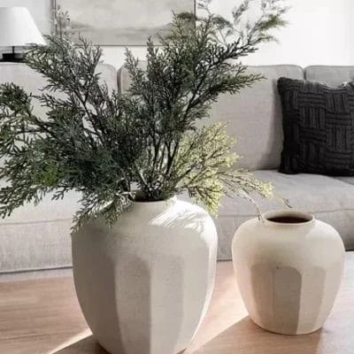 Potique Ceramic Stoneware Pattern Vase