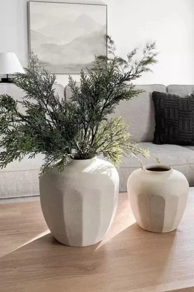 Potique Ceramic Stoneware Pattern Vase