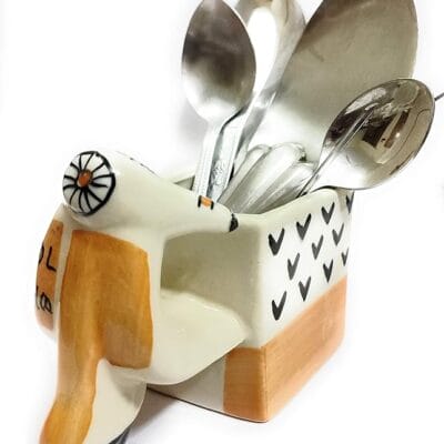 Potique Ceramic Kitchen Cutlery Stand