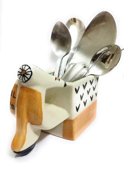 Potique Ceramic Kitchen Cutlery Stand