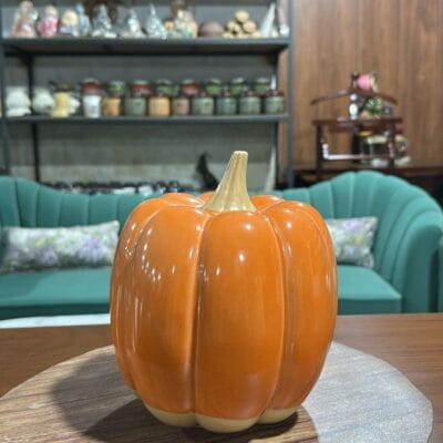 Potique Ceramic Pumpkin Shape Decor