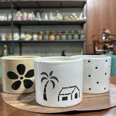 Potique Ceramic Painted Pots