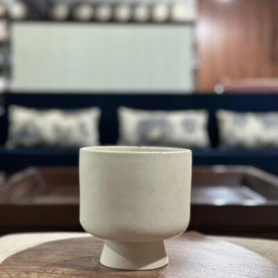 Potique Jug shape Ceramic Vase Pot - Cream