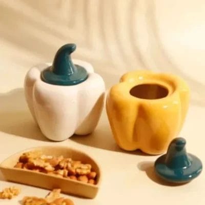 Potique Ceramic Bell Pepper Jars